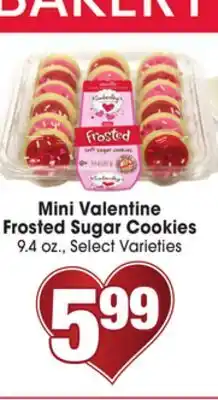 Jewel-Osco Mini Valentine Frosted Sugar Cookies offer