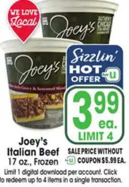 Jewel-Osco Joey's Italian Beef offer