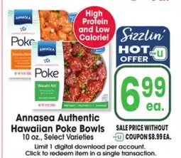 Jewel-Osco Annasea Authentic Hawaiian Poke Bowls offer