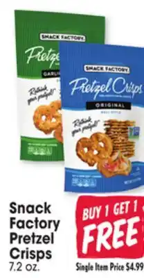 Jewel-Osco Snack Factory Pretzel Crisps offer