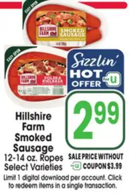 Jewel-Osco Hillshire Farm Smoked Sausage offer