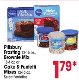 Jewel-Osco Pillsbury Frosting 12-16 oz., Brownie Mix 18.4 oz. or Cake & Funfetti Mixes 12-16 oz offer