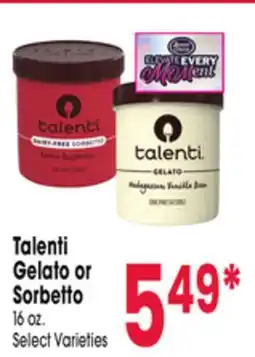 Jewel-Osco Talenti Gelato or Sorbetto offer