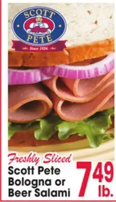 Jewel-Osco Scott Pete Bologna or Beer Salami offer