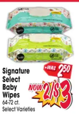 Jewel-Osco Signature Select Baby Wipes offer