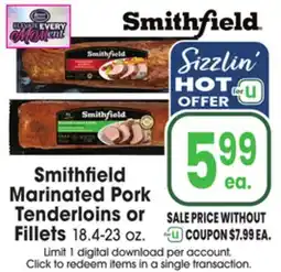 Jewel-Osco Smithfield Marinated Pork Tenderloins or Fillets offer