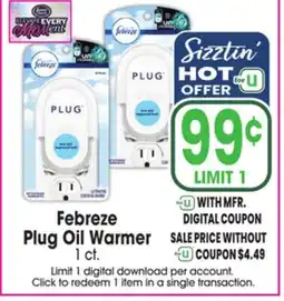 Jewel-Osco Febreze Plug Oil Warmer offer