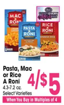 Jewel-Osco Pasta, Mac or Rice A Roni offer