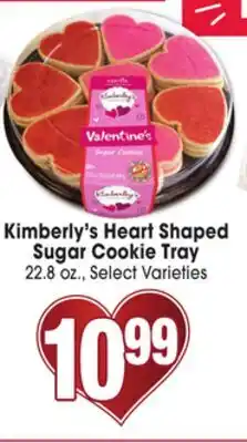 Jewel-Osco Kimberly's Heart Shaped Sugar Cookie Tray offer