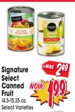 Jewel-Osco Signature Select Canned Fruit offer