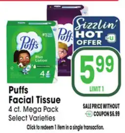 Jewel-Osco Puffs Facial Tissue offer