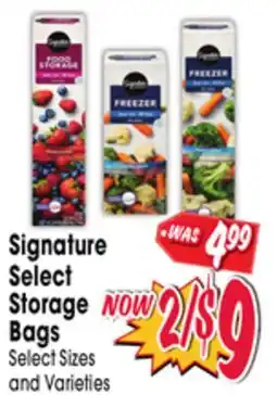 Jewel-Osco Signature Select Storage Bags offer