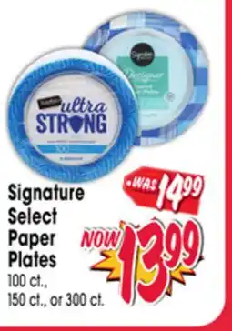 Jewel-Osco Signature Select Paper Plates offer