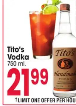 Jewel-Osco Tito's Vodka offer