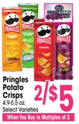 Jewel-Osco Pringles Potato Crisps offer