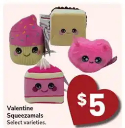 Jewel-Osco Valentine Squeezamals offer
