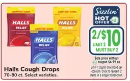Jewel-Osco Halls Cough Drops offer