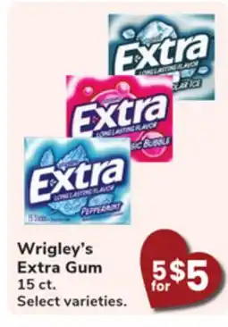 Jewel-Osco Wrigley's Extra Gum offer