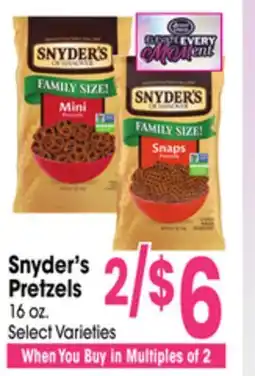 Jewel-Osco Snyder's Pretzels offer