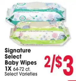 Jewel-Osco Signature Select Baby Wipes 1X offer