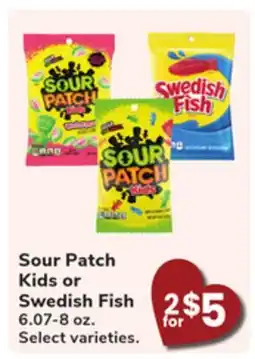 Jewel-Osco Sour Patch Kids or Swedish Fish offer