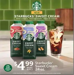 Jewel-Osco Starbucks Sweet Cream offer