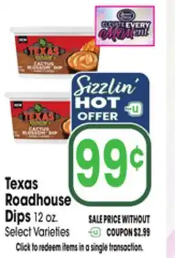 Jewel-Osco Texas Roadhouse Dips offer