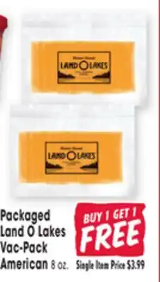 Jewel-Osco Packaged Land O Lakes Vac-Pack American offer