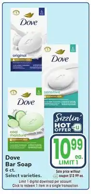 Jewel-Osco Dove Bar Soap offer