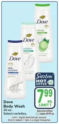 Jewel-Osco Dove Body Wash offer