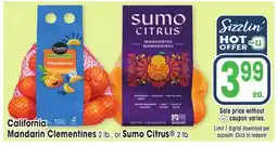 Jewel-Osco California Mandarin Clementines 2 lb., or Sumo Citrus 2 lb offer