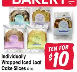 Jewel-Osco Individually Wrapped Iced Loaf Cake Slices offer