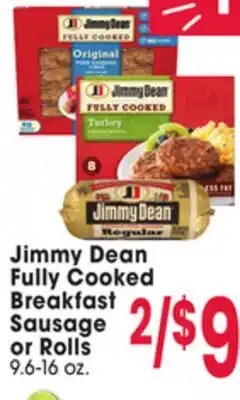 Jewel-Osco Jimmy Dean Fully Cooked Breakfast Sausage or Rolls offer