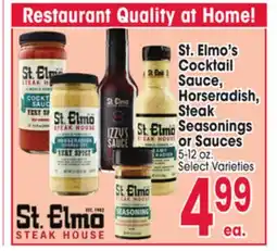 Jewel-Osco St. Elmo's Cocktail Cocktail Sauce Sauce Horseradish Horseradish, Steak Steak Seasonings offer