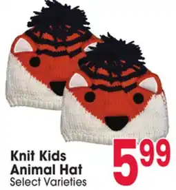 Jewel-Osco Knit Kids Animal Hat offer