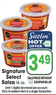 Jewel-Osco Signature Select Salsa offer