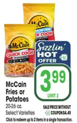 Jewel-Osco McCain Fries or Potatoes offer