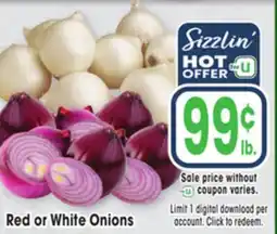 Jewel-Osco Red or White Onions offer