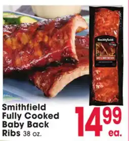 Jewel-Osco Smithfield Fully Cooked Baby Back Ribs offer