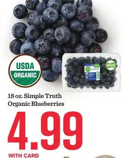 Mariano's Simple Truth Organic Blueberries offer
