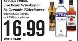 Mariano's Svedka Vodka, Jim Beam Whiskey or St. Germain Elderflower offer