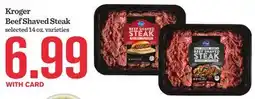 Mariano's Kroger Beef Shaved Steak offer