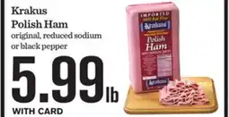 Mariano's Krakus Polish Ham offer