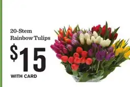 Mariano's 20-Stem Rainbow Tulips offer