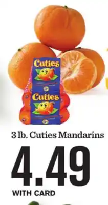 Mariano's 3 lb. Cuties Mandarins offer
