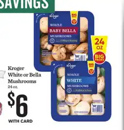 Mariano's Kroger White or Bella Mushrooms offer