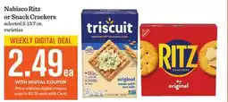Mariano's Nabisco Ritz or Snack Crackers offer