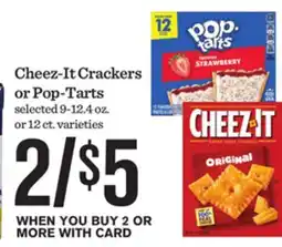 Mariano's Cheez-It Crackers or Pop-Tarts offer