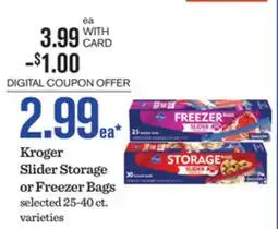 Mariano's Kroger Slider Storage or Freezer Bags offer
