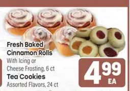 Tony’s Fresh Market Fresh Baked Cinnamon Rolls or Tea Cookies offer